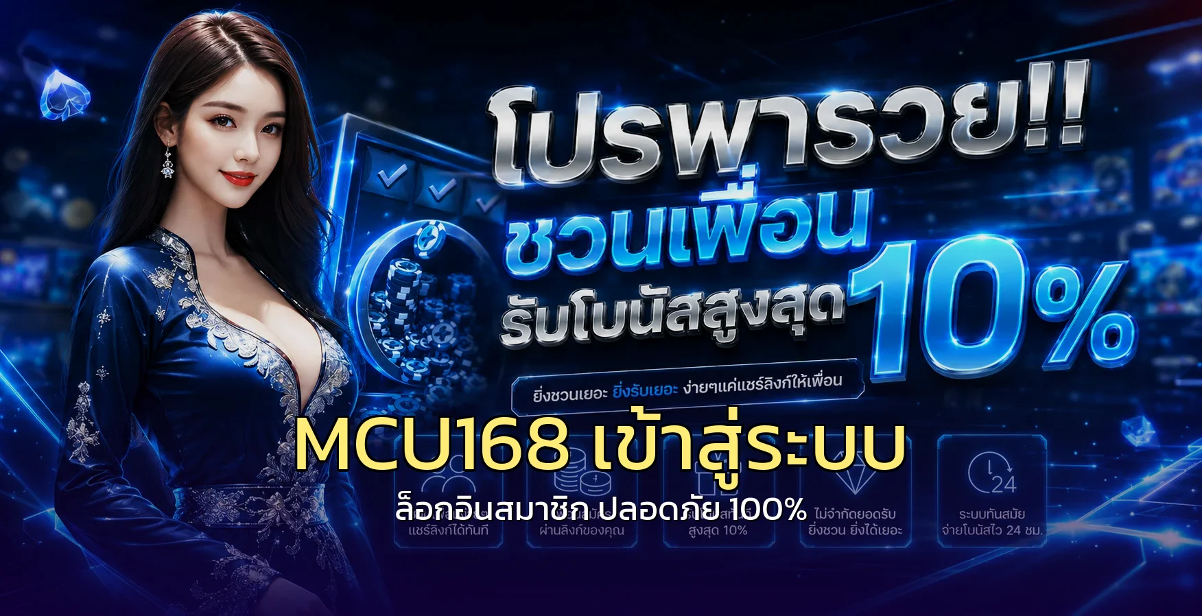 MCU168 เข้าสู่ระบบสมาชิกอย่างปลอดภัย
