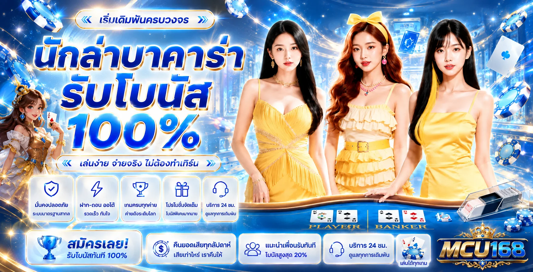คาสิโนสด MCU168 และค่ายเกมยอดนิยม